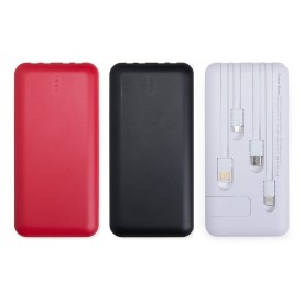 Power Bank 10.000mAh com Lanterna e Multissaídas Personalizado
