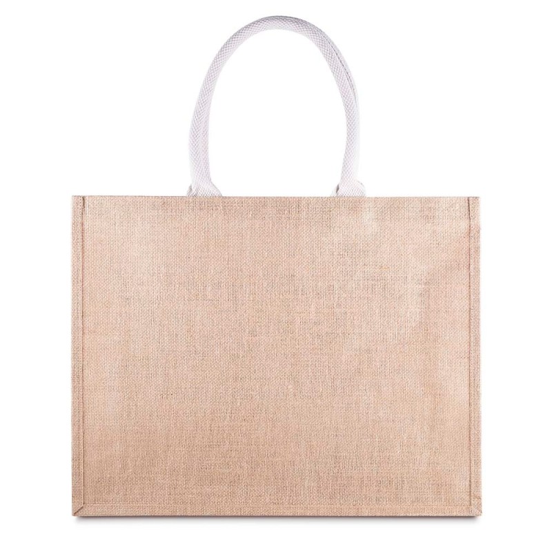 Sacola em Algodão Cru e Juta Personalizada