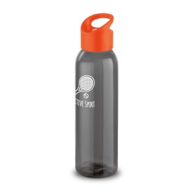 Squeeze Plástico Fumê Com Tampa Colorida Personalizado