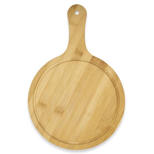 Tábua Redonda de Bambu Personalizada Para Queijo