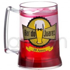 Caneca Plástica Personalizada com Gel