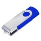 Pen Drive Giratório Azul Personalizado