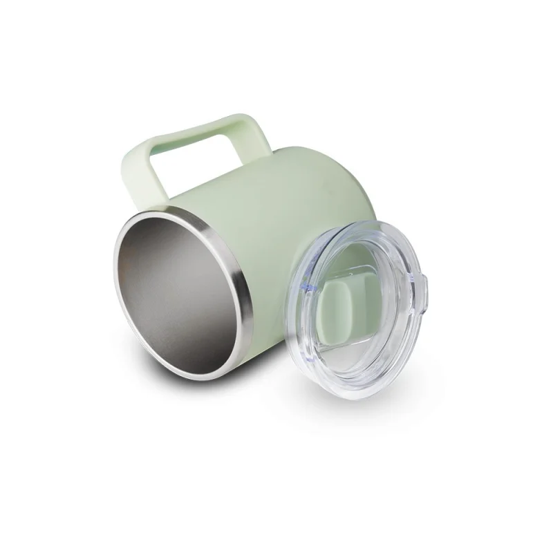 Caneca Plástica 450ml com Interior em Inox Personalizada