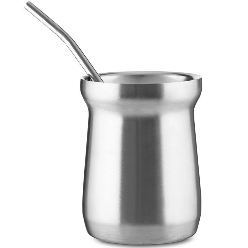 Copo Térmico Inox com Canudo Personalizado