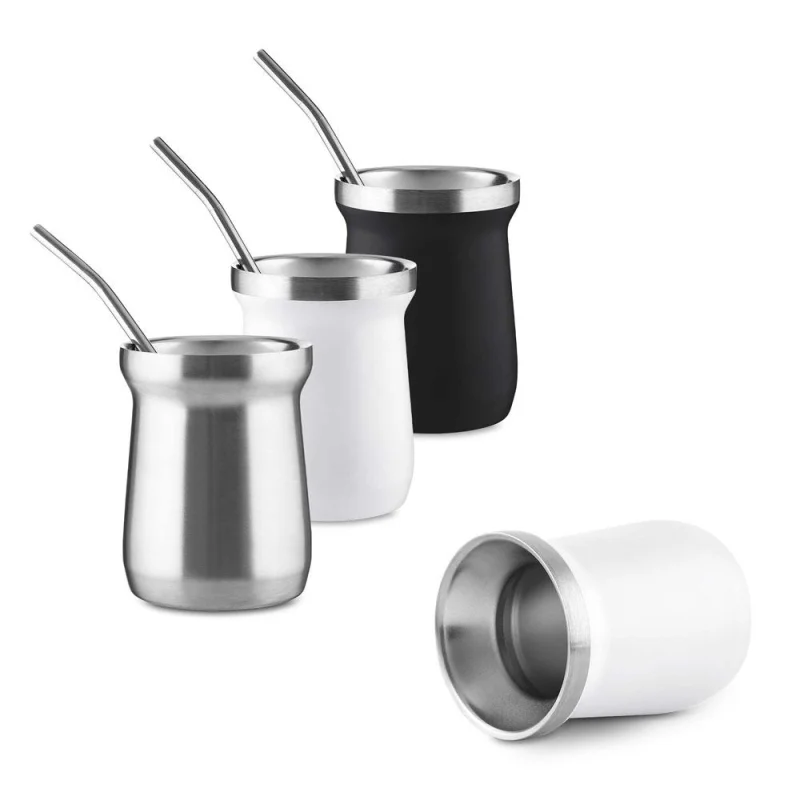 Copo Térmico Inox com Canudo Personalizado