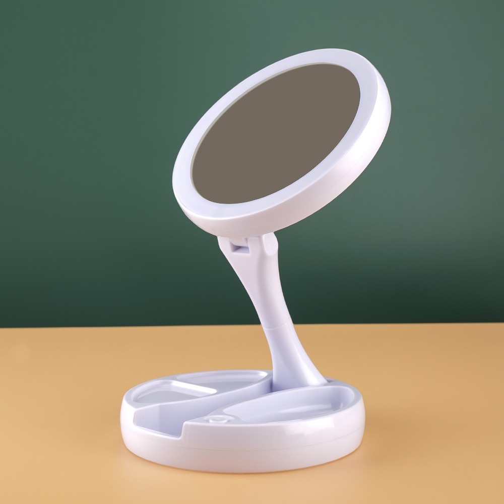 Espelho Dobrável com Led Recarregável Personalizado Espelho Dobrável com Led Recarregável Personalizado