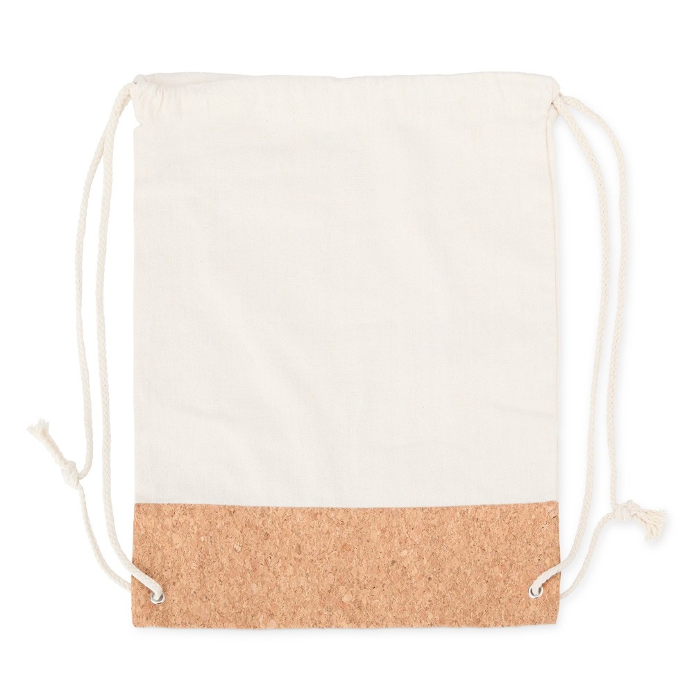 Mochila Saco de Lona e Cortiça Personalizada