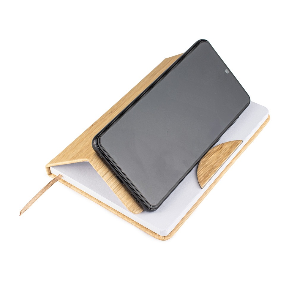 Caderneta com Suporte Celular Personalizada com Logotipo