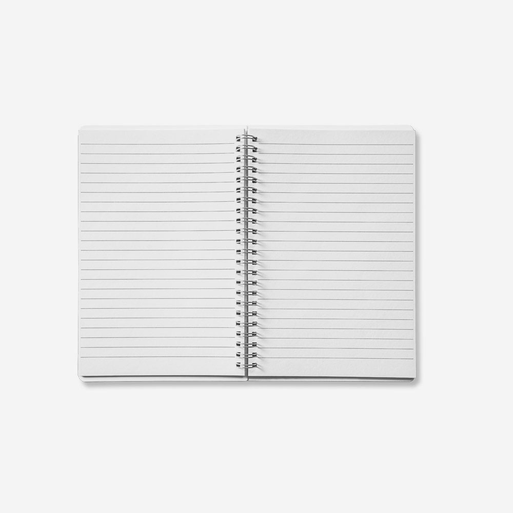 Caderno Espiral A5 Em PP Com Folhas Pautadas Recicladas Personalizado