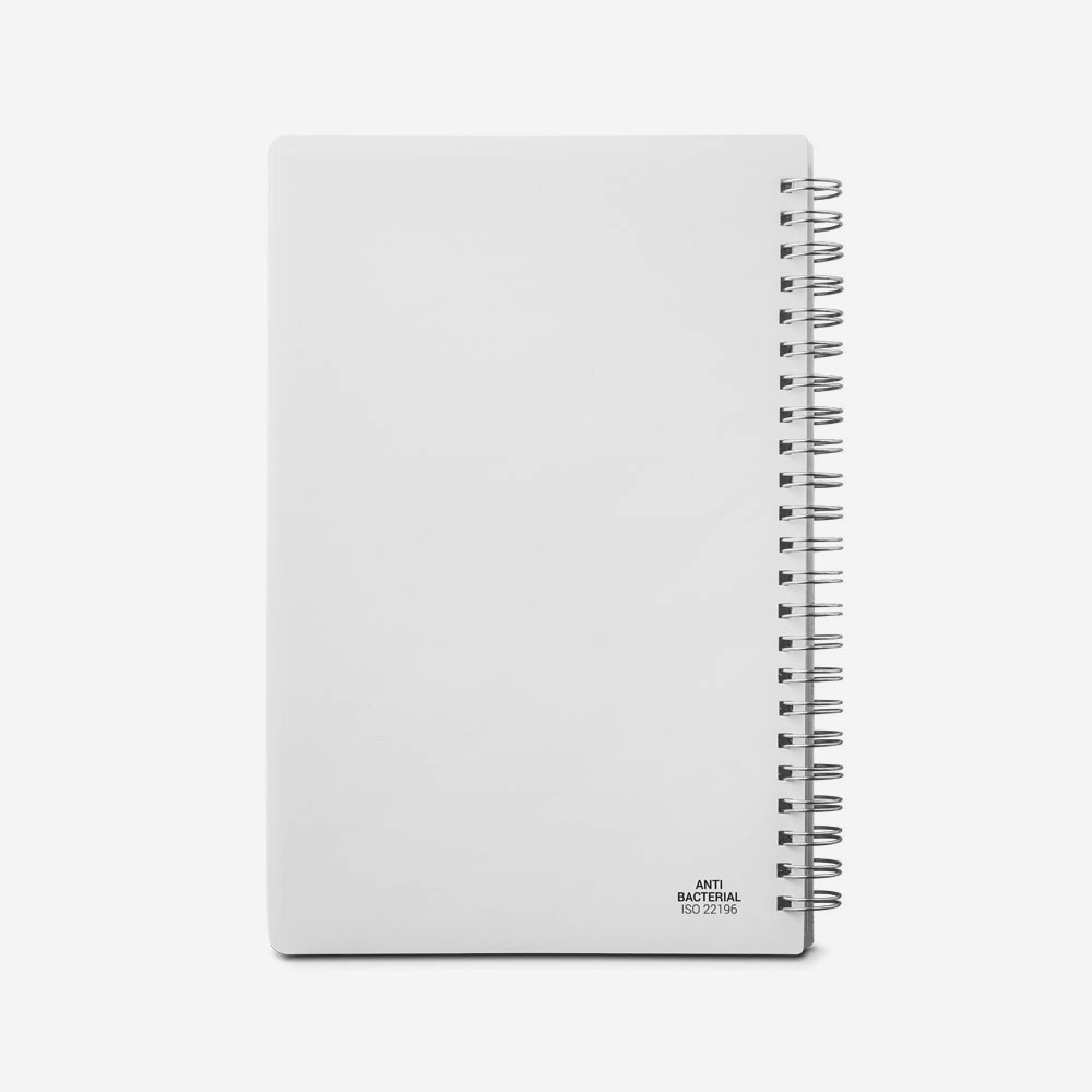 Caderno Espiral A5 Em PP Com Folhas Pautadas Recicladas Personalizado