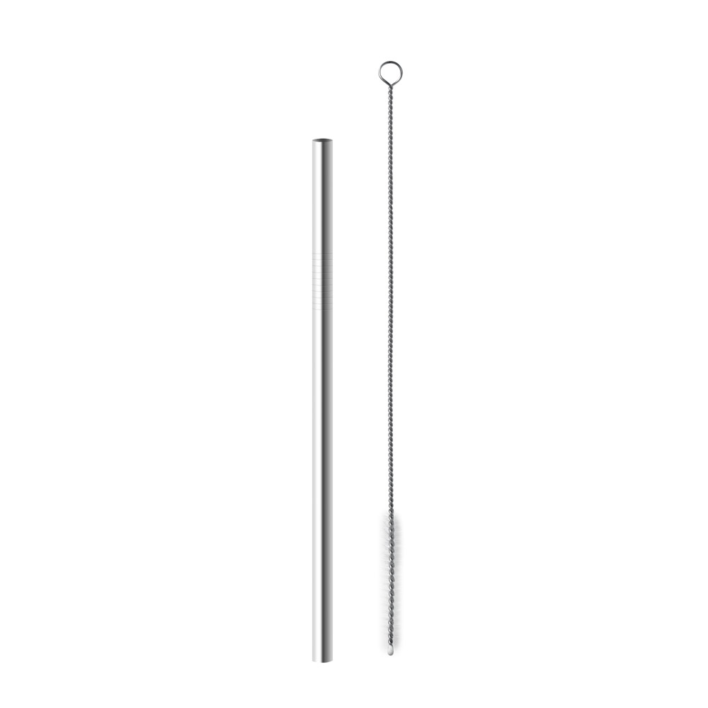 Canudo de Inox Com Escova Personalizado