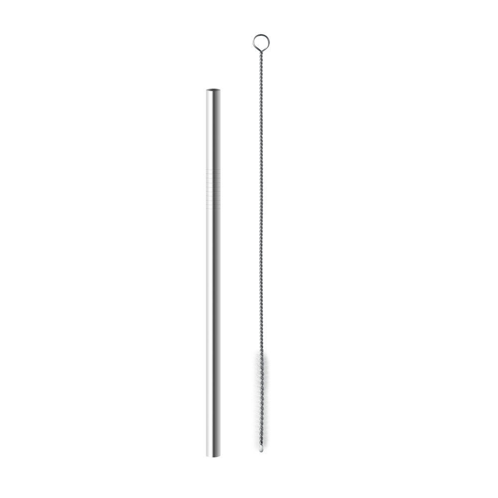 Canudo de Inox Com Escova Personalizado