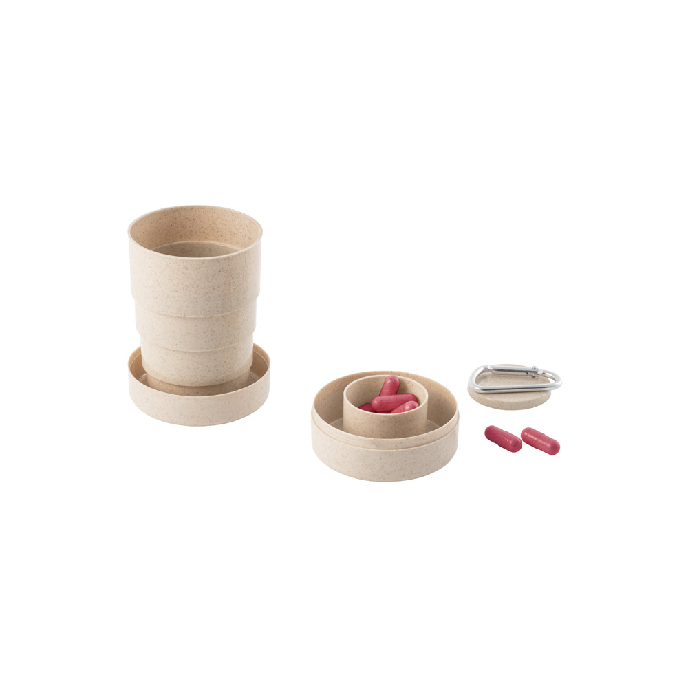 Copo Retrátil Fibra de Bambu Personalizado