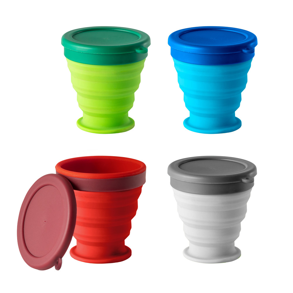 Copo Retrátil de Silicone Personalizado