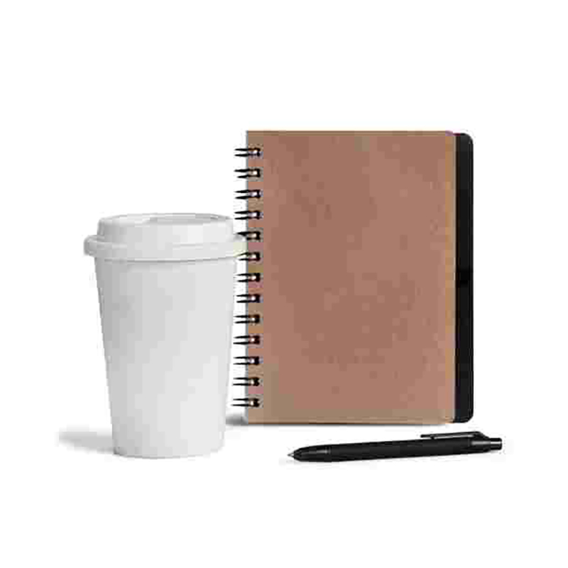 Kit Caderno e Copo c/Tampa Personalizado 