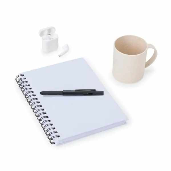 Kit Caneca Em Fibra De Bambu E Acessórios - 4 Pçs Personalizado 