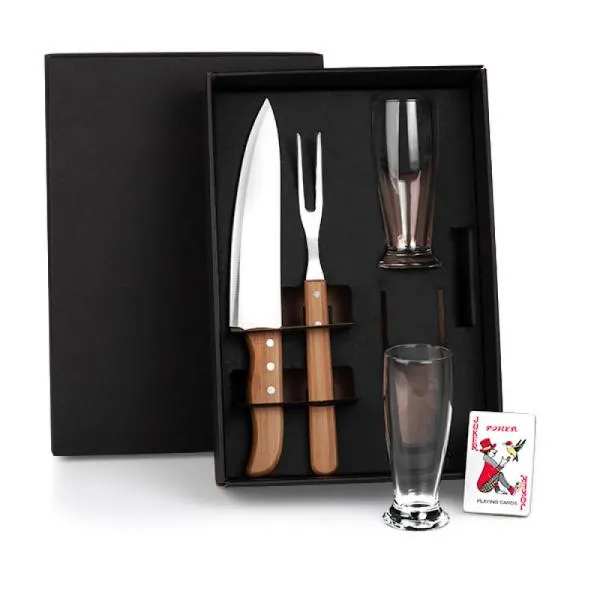 Kit De Copos E Facas - 5 Pçs Personalizado