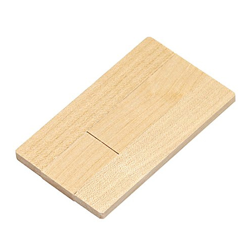 Pen Drive Cartão de Madeira