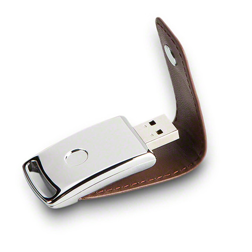 Pen Drive de Couro com Fivela