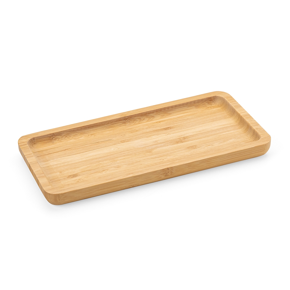 Petisqueira Retangular de Bambu 26 x 13cm Personalizada