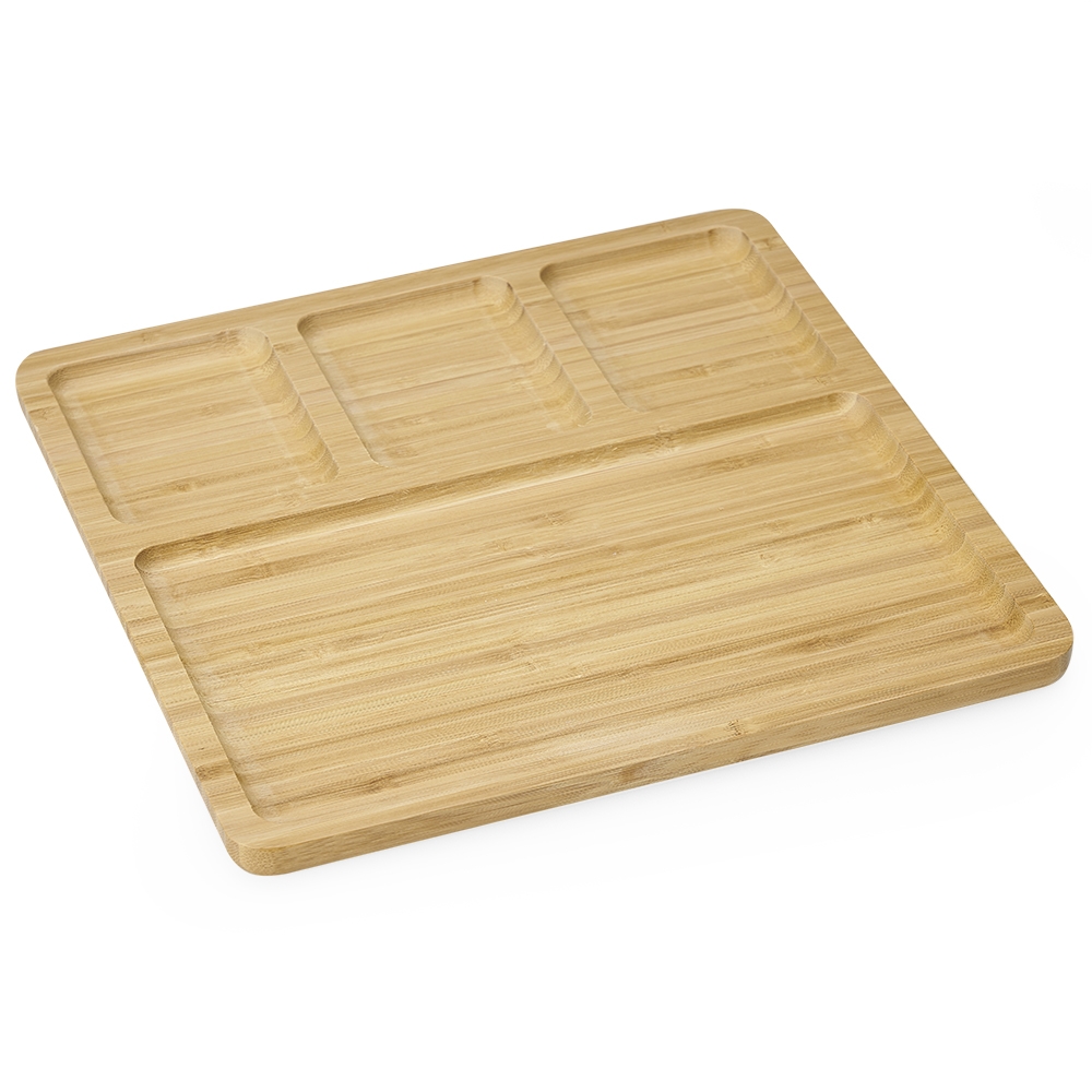 Petisqueira Quadrada 4 Divisórias Personalizada