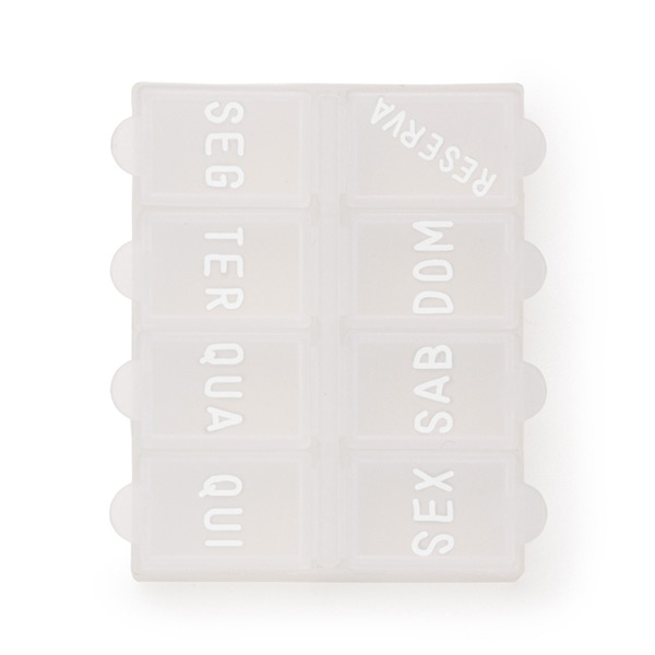 Porta Comprimidos Com Dias da Semana Personalizado 