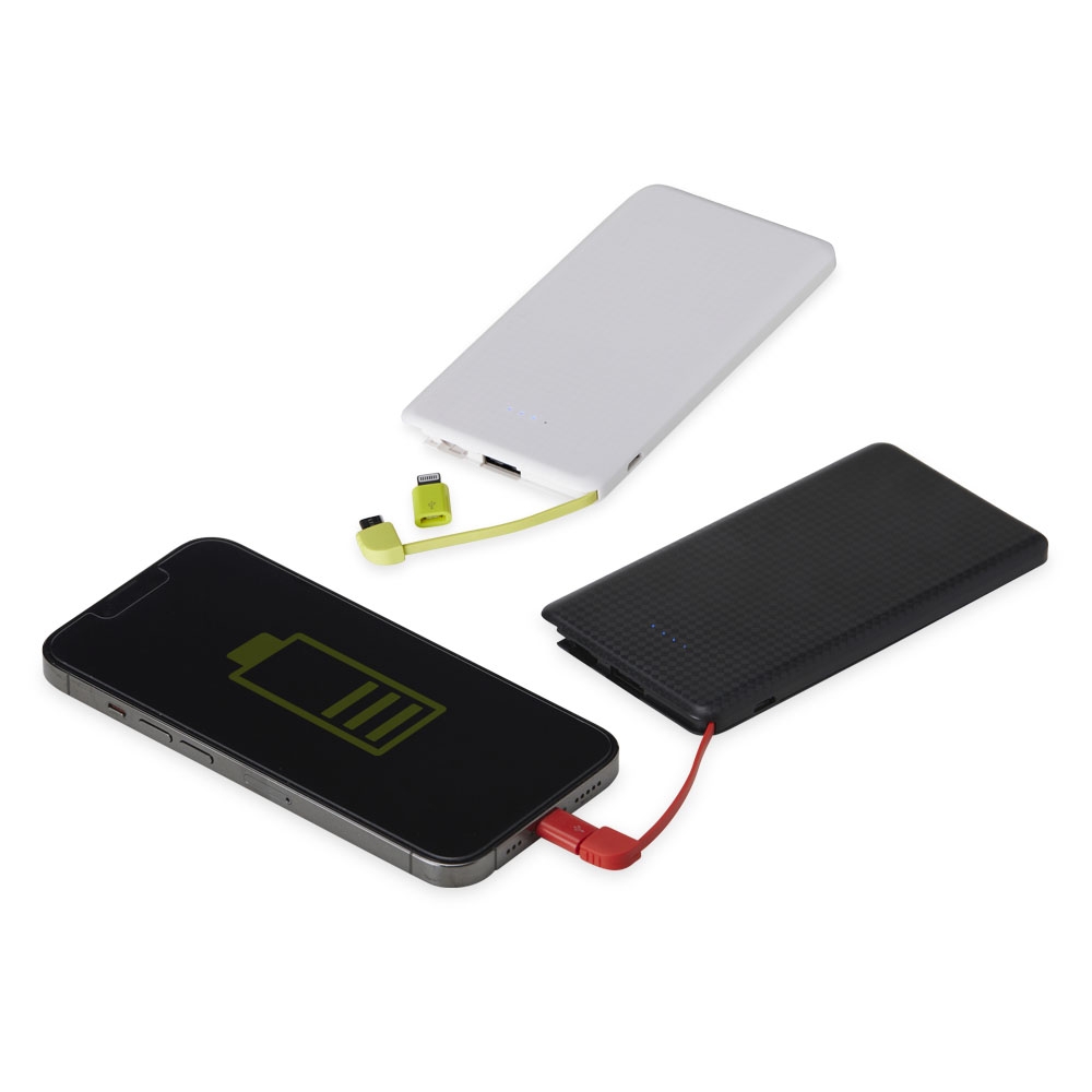 Power Bank 5.000mAh com Indicador LED Personalizado Power Bank 5.000mAh com Indicador LED Personalizado