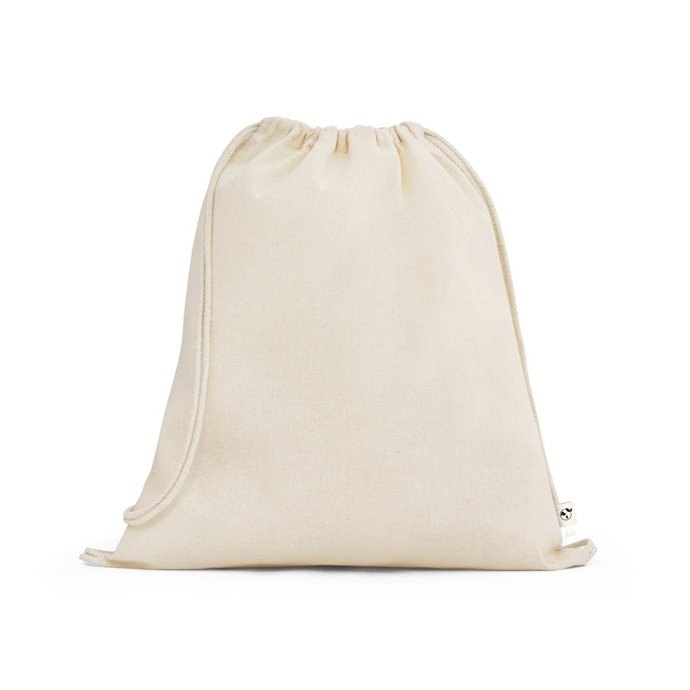 Sacola Tipo Mochila 100% Algodão Orgânico Personalizado 